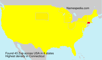 Surname Zup in USA Surname Zup in USA
