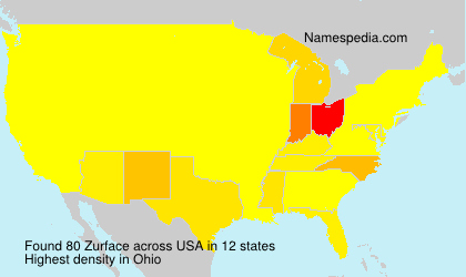 Surname Zurface in USA Surname Zurface in USA