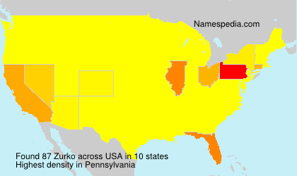 Surname Zurko in USA Surname Zurko in USA