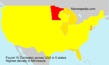Surname Zurnieden in USA Surname Zurnieden in USA