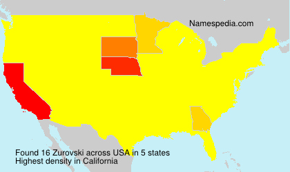 Surname Zurovski in USA Surname Zurovski in USA