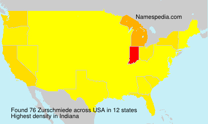 Surname Zurschmiede in USA Surname Zurschmiede in USA
