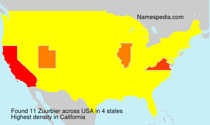 Surname Zuurbier in USA Surname Zuurbier in USA
