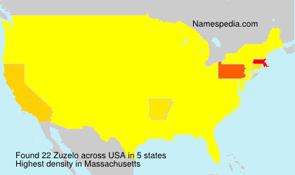Surname Zuzelo in USA Surname Zuzelo in USA