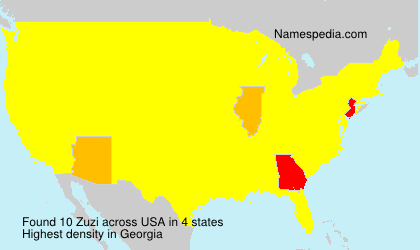 Surname Zuzi in USA Surname Zuzi in USA