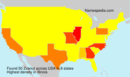 Surname Zvanut in USA Surname Zvanut in USA