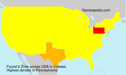 Surname Zvek in USA Surname Zvek in USA