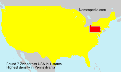 Surname Zvir in USA Surname Zvir in USA