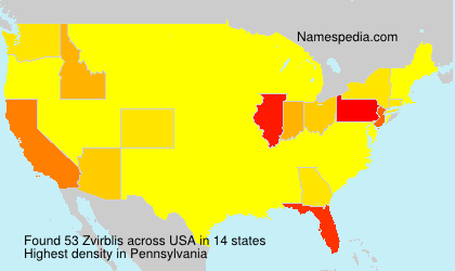 Surname Zvirblis in USA Surname Zvirblis in USA