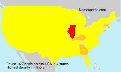 Surname Zvizdic in USA Surname Zvizdic in USA