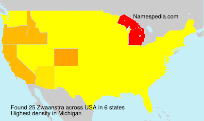 Surname Zwaanstra in USA Surname Zwaanstra in USA