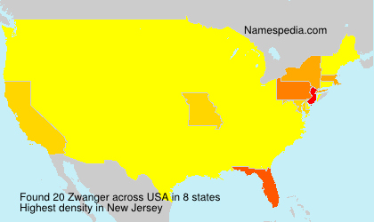 Surname Zwanger in USA Surname Zwanger in USA