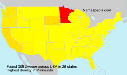 Surname Zweber in USA Surname Zweber in USA