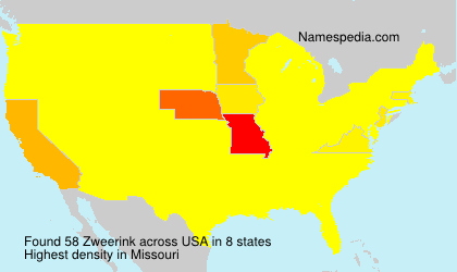 Surname Zweerink in USA Surname Zweerink in USA