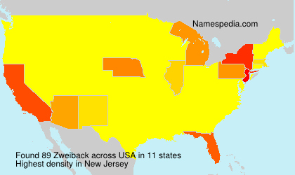 Surname Zweiback in USA