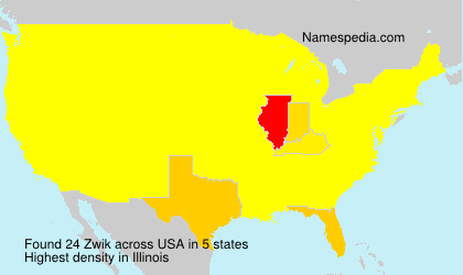 Surname Zwik in USA Surname Zwik in USA