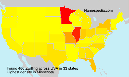 Surname Zwilling in USA Surname Zwilling in USA