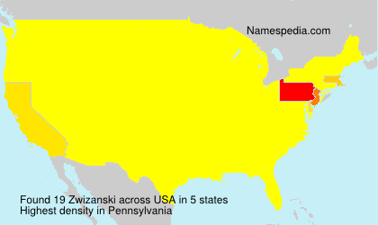 Surname Zwizanski in USA Surname Zwizanski in USA