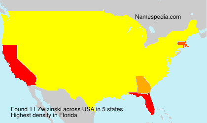 Surname Zwizinski in USA Surname Zwizinski in USA