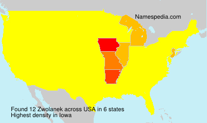 Surname Zwolanek in USA Surname Zwolanek in USA