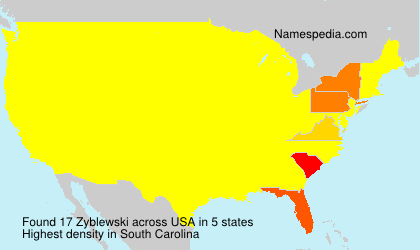 Surname Zyblewski in USA