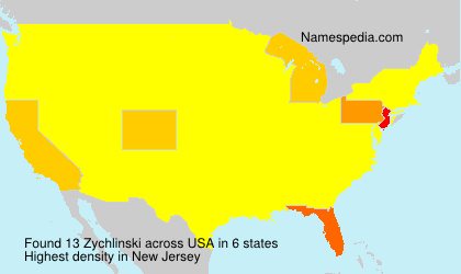 Surname Zychlinski in USA Surname Zychlinski in USA