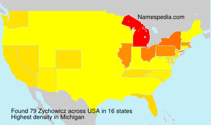 Surname Zychowicz in USA Surname Zychowicz in USA