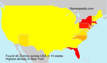 Surname Zymroz in USA Surname Zymroz in USA