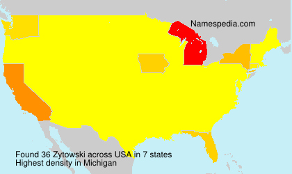 Surname Zytowski in USA Surname Zytowski in USA