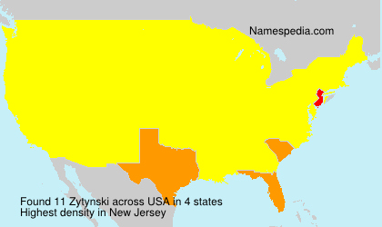 Surname Zytynski in USA Surname Zytynski in USA
