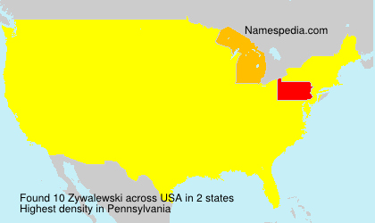 Surname Zywalewski in USA Surname Zywalewski in USA