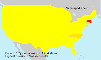 Surname Zywien in USA Surname Zywien in USA