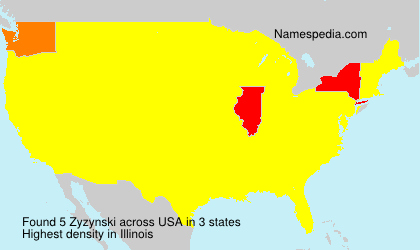 Surname Zyzynski in USA Surname Zyzynski in USA