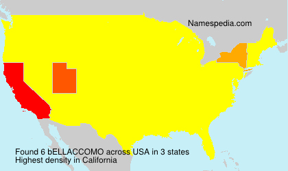 Surname bELLACCOMO in USA Surname bELLACCOMO in USA