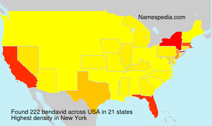 Surname bendavid in USA Surname bendavid in USA