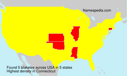 Surname blakelee in USA Surname blakelee in USA