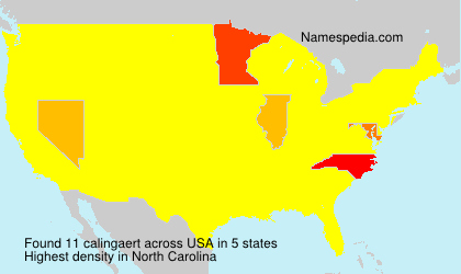 Surname calingaert in USA Surname calingaert in USA