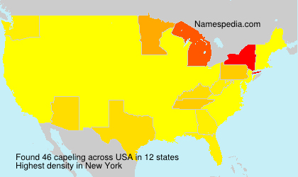 Surname capeling in USA Surname capeling in USA