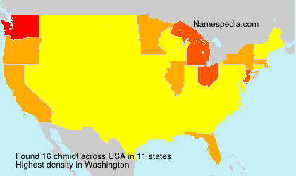 Surname chmidt in USA Surname chmidt in USA