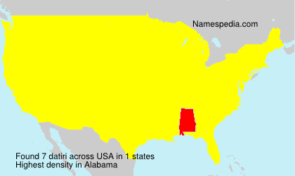 Surname datiri in USA Surname datiri in USA