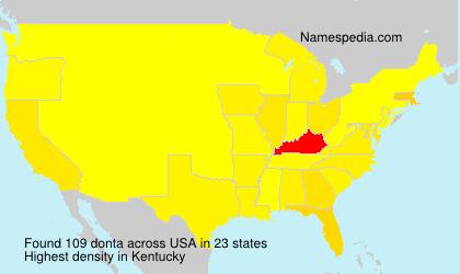 Surname donta in USA Surname donta in USA
