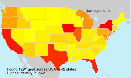 Surname greif in USA Surname greif in USA