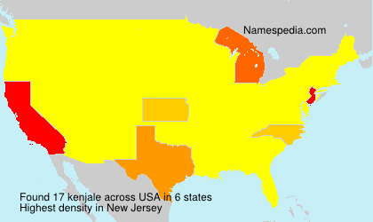 Surname kenjale in USA Surname kenjale in USA