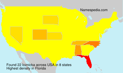 Surname loznicka in USA Surname loznicka in USA