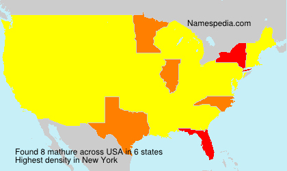 Surname mathure in USA Surname mathure in USA