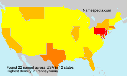 Surname nangel in USA Surname nangel in USA