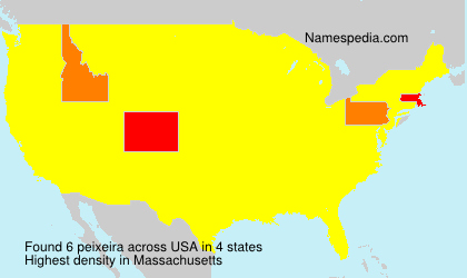 Surname peixeira in USA Surname peixeira in USA