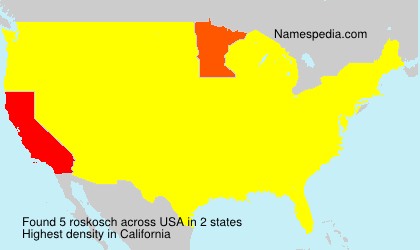 Surname roskosch in USA Surname roskosch in USA
