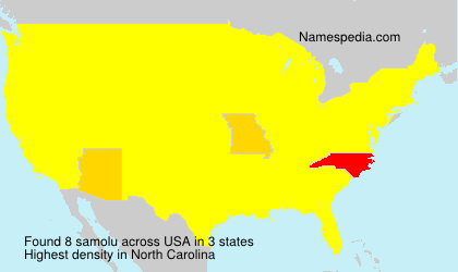 Surname samolu in USA