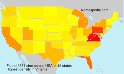 Surname sine in USA Surname sine in USA
